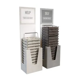 Rack with baskets for the store